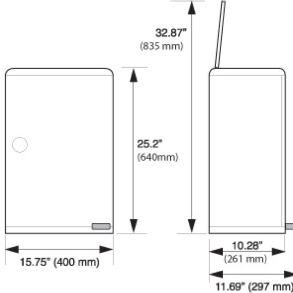 Commercial Diaper Pail - 13 Gallon Capacity - Odor Free Janibell - Picture 5 of 8